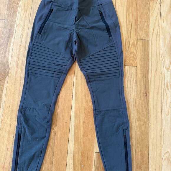 Athleta Pants - Athleta Women's High-Waisted Moto Leggings Gray Sz 4 Activewear hiking gorpcore